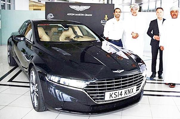 Erstes Foto vom neuen Aston Martin Lagonda. Foto: OMAN AIR/dpp-AutoReporter